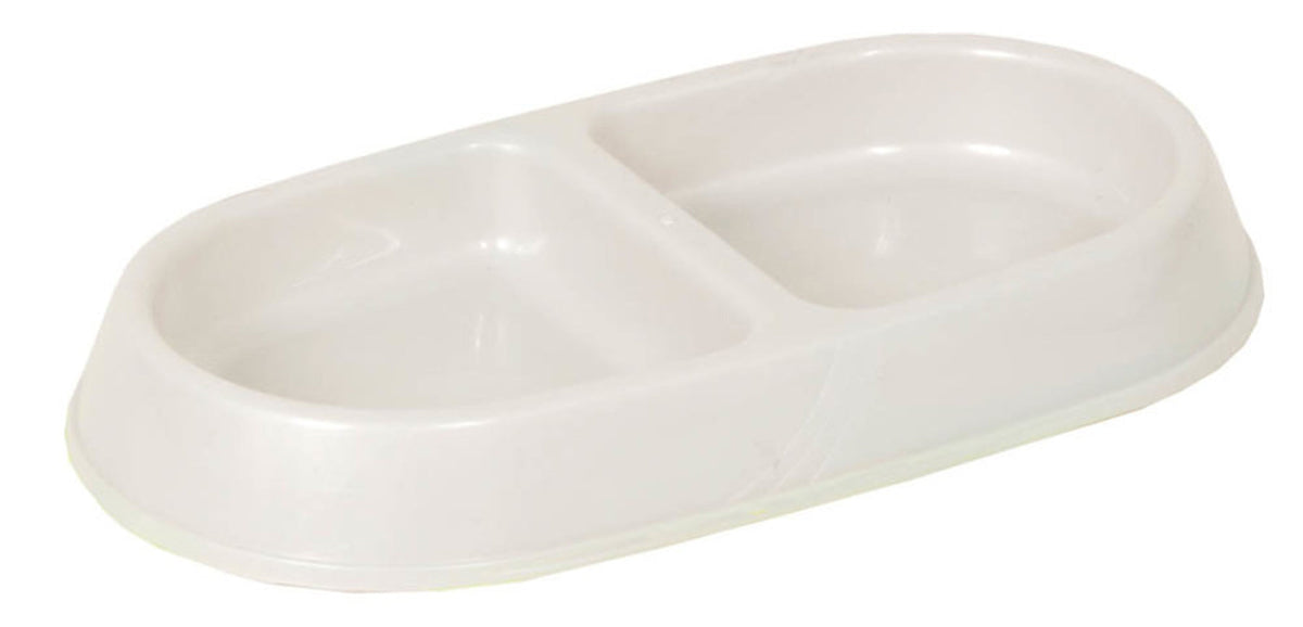 Petmate Lightweight Double Diner Dish Assorted 1ea/SM