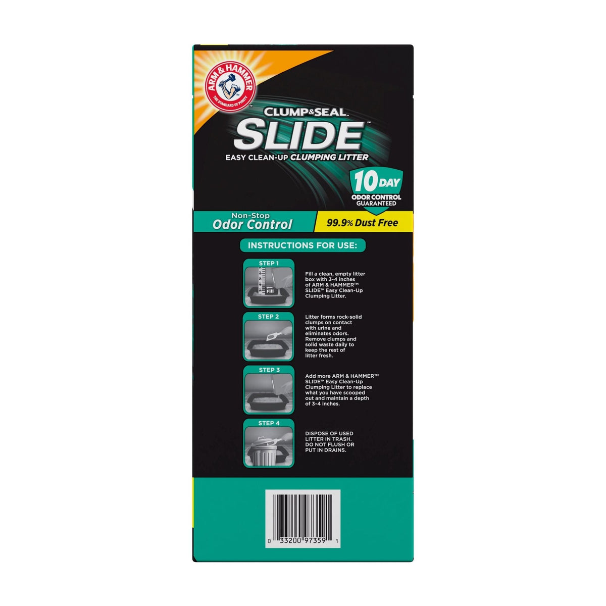 Arm & Hammer Slide Non-Stop Odor Control Clumping Cat Litter 1ea/28 lb