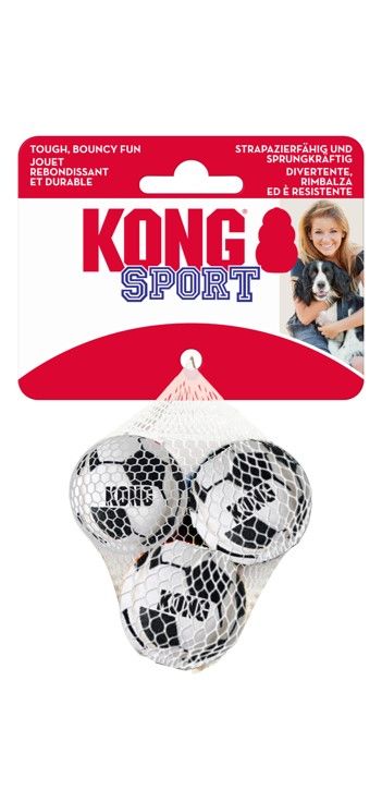 KONG Sport Soccer Balls Dog Toy Soccer Ball, 1ea/XS, 3 pk