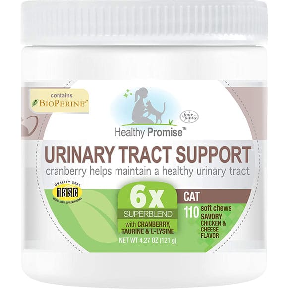 Four Paws Healthy Promise Cat Urinary Tract Supplement Soft Chews Urinary Tract; 1ea-110 ct