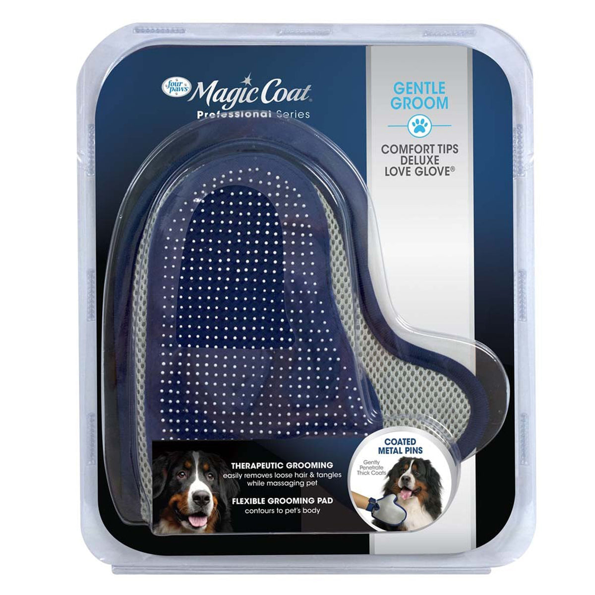 Four Paws Magic Coat Professional Series Comfort Tips Deluxe Dog Grooming Glove 1ea/1 ct