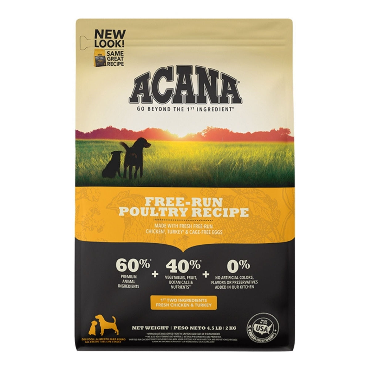 Acana Dog Grain Free Free Run Poultry Recipe 4.5Lbs