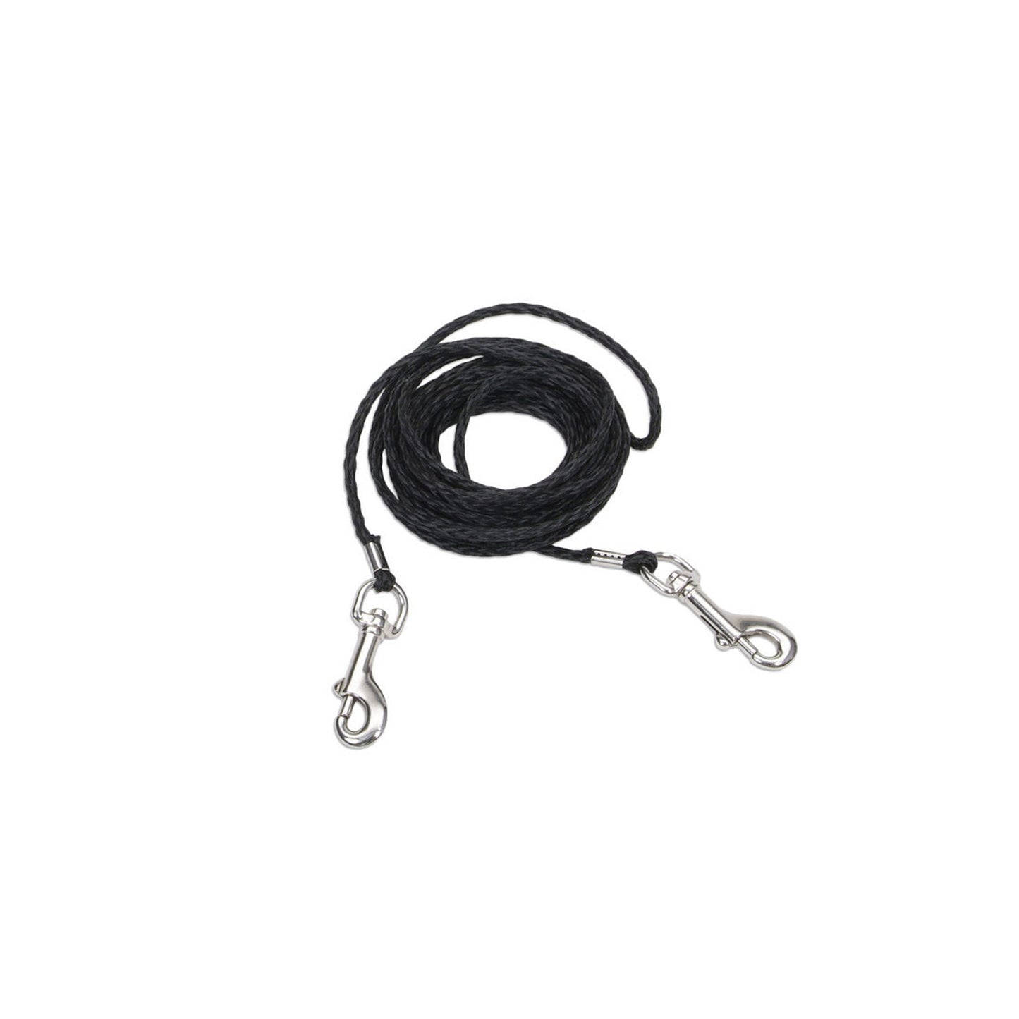 Coastal Poly Cat Tie Out Black, 1ea/1/8 In X 10 ft
