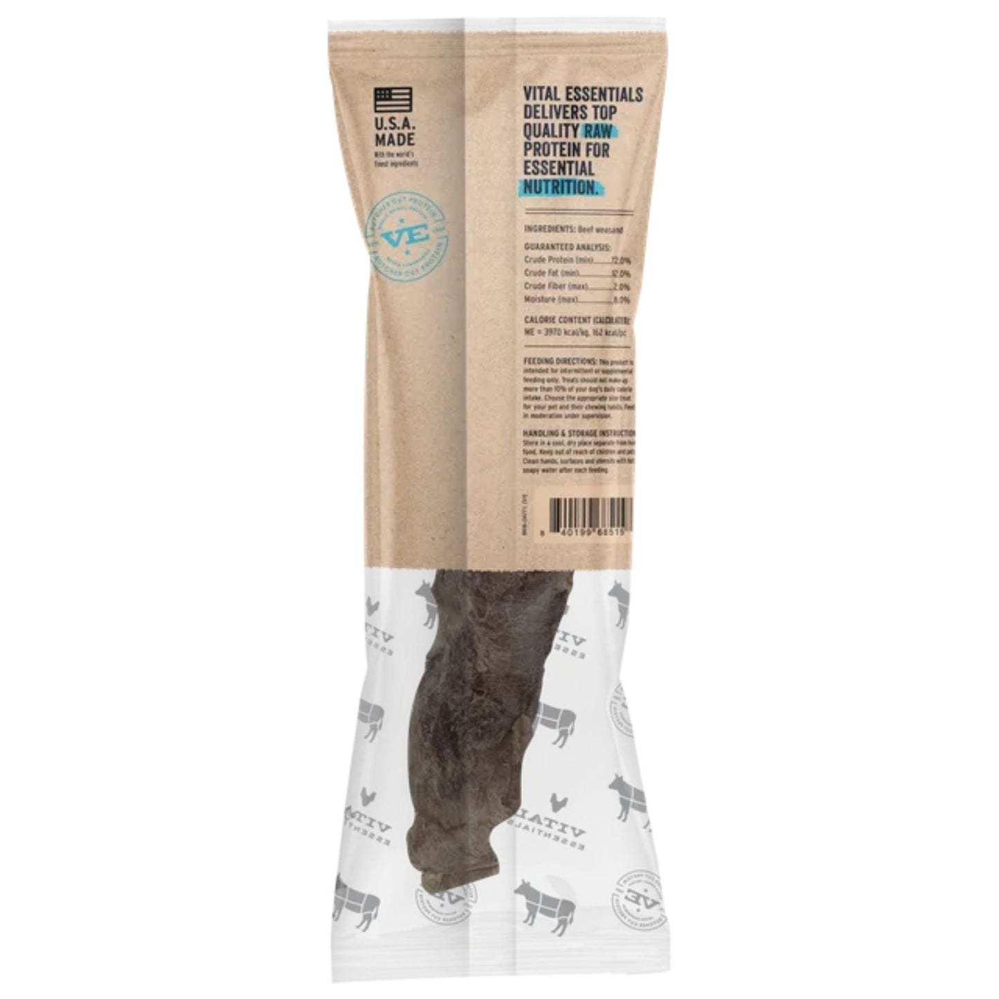 Vital Essentials Dog Raw Bar Freeze-Dried Raw Moo Stick Treat 0.5oz. - (Case of 34)