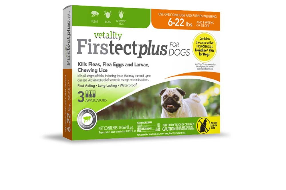 Vetality Firstect Plus Flea Tick for Dogs 1ea/622 lb, 3 ct