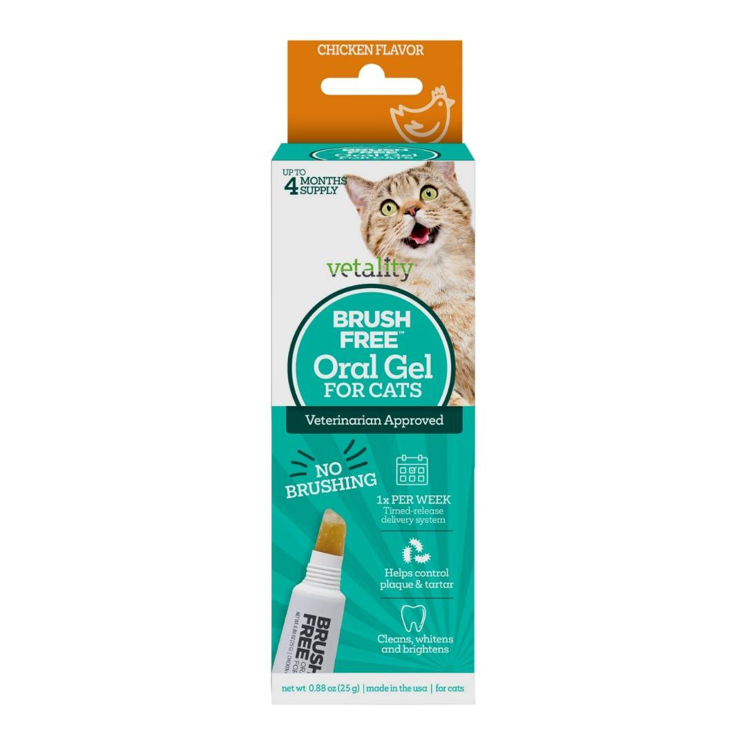 Vetality BrushFree Oral Gel for Cats 1ea/25 g