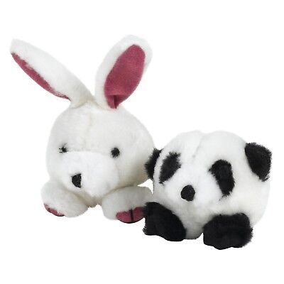 Booda Squatter Panda-Rabbit Small Dog and Puppy Toy Multi-Color Small 2 Pack
