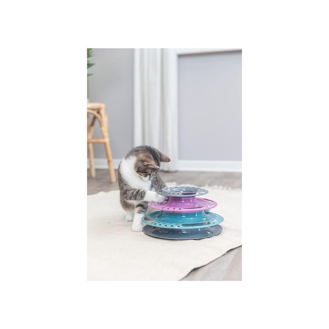 Trixie Cat Activity Catch The Balls Circle Track Pink Default Title