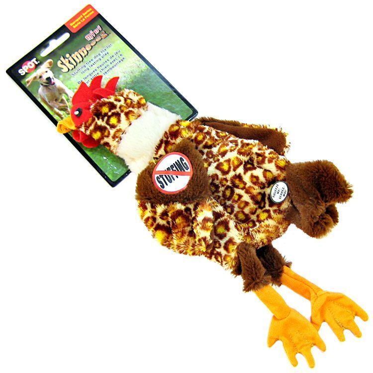 Spot Ethical Skinneeez Barnyard Series Dog Toy Chicken Multi-Color Mini