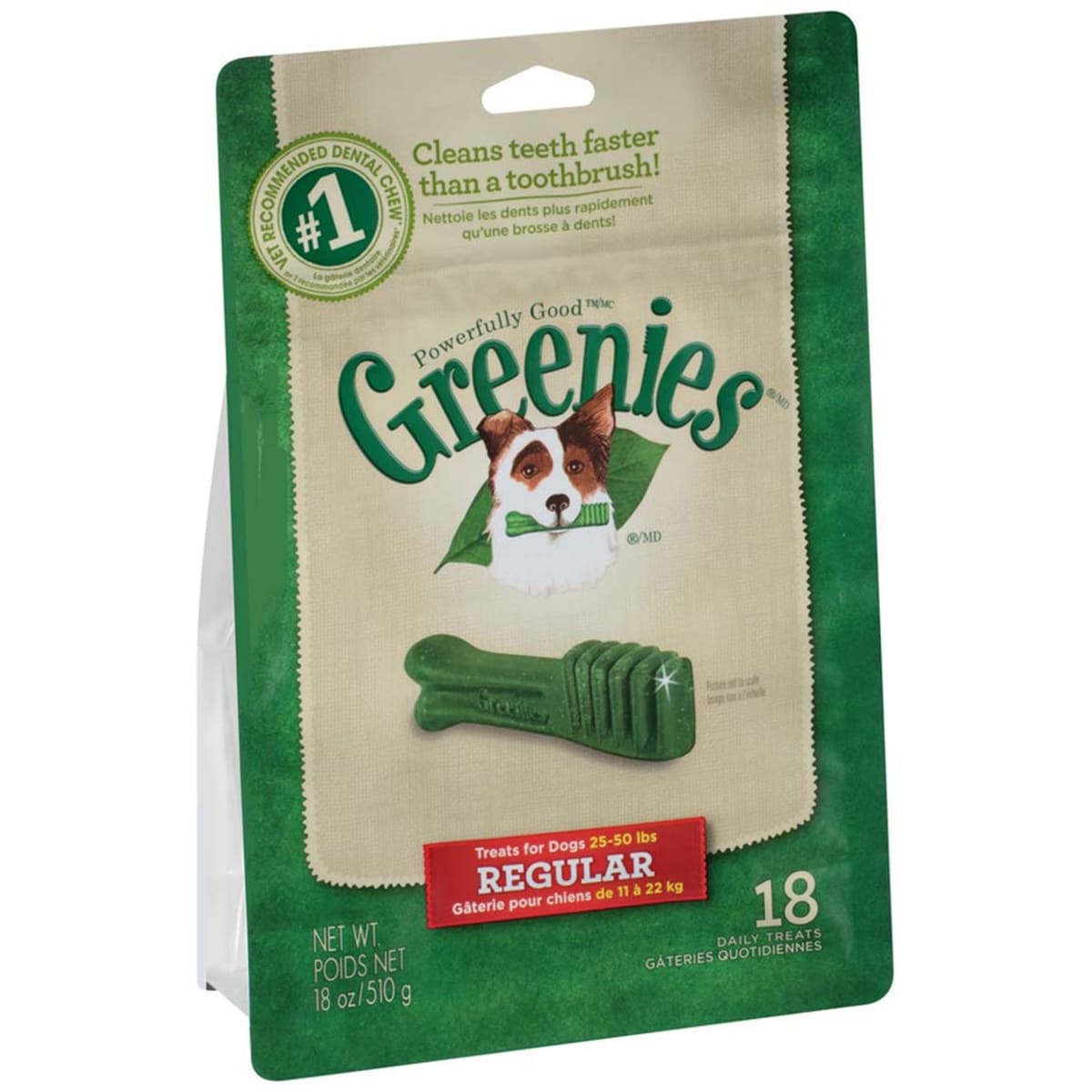 Greenies Dog Dental Treats Regular Original 1ea/18 oz, 18 ct