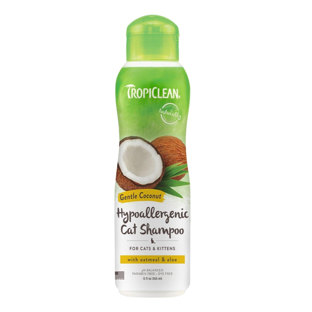 Tropiclean Cat Hypoallergenic Shampoo Coconut 12oz. Default Title