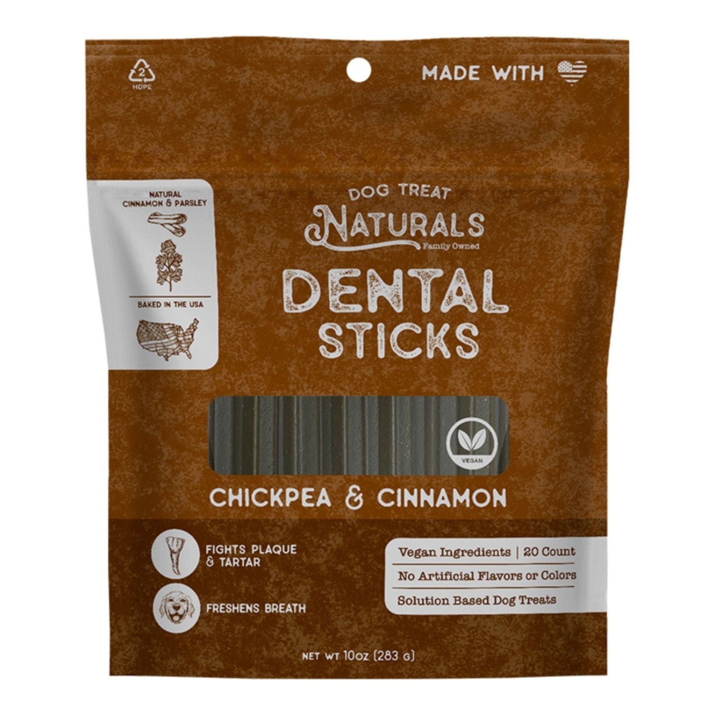 Dog Treat Naturals Dog Dental Sticks Cinnamon