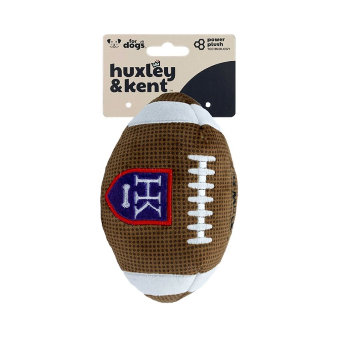 H&K Power Plush Dog Hk Football Small Squeak Crinkle