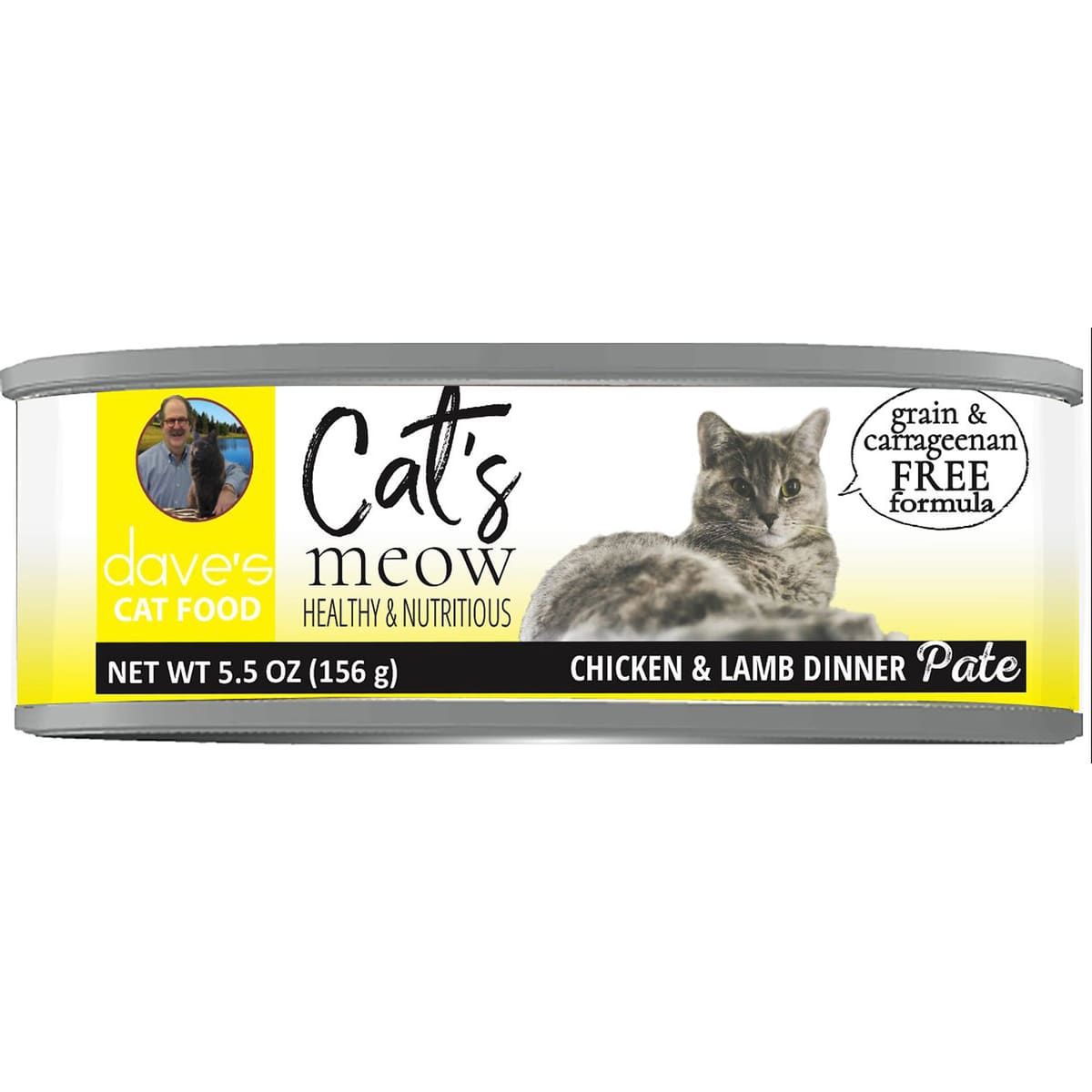 Dave's Pet Food Cat's Meow Chicken with Lamb Dinner 5.5oz. (Case of 24)
