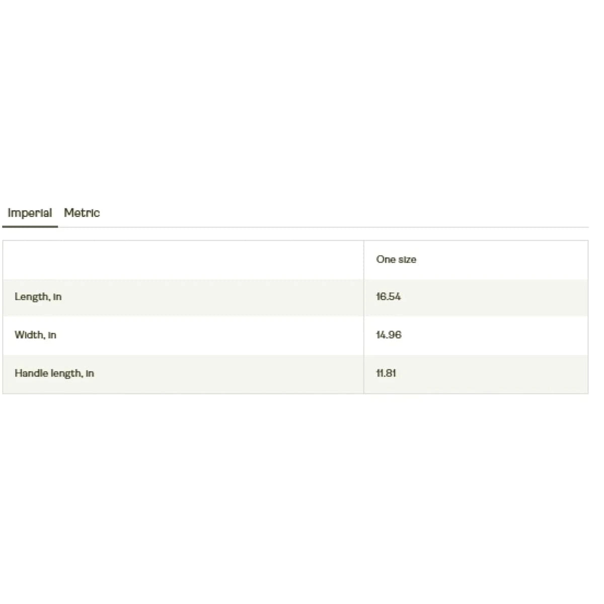 Tote Size
