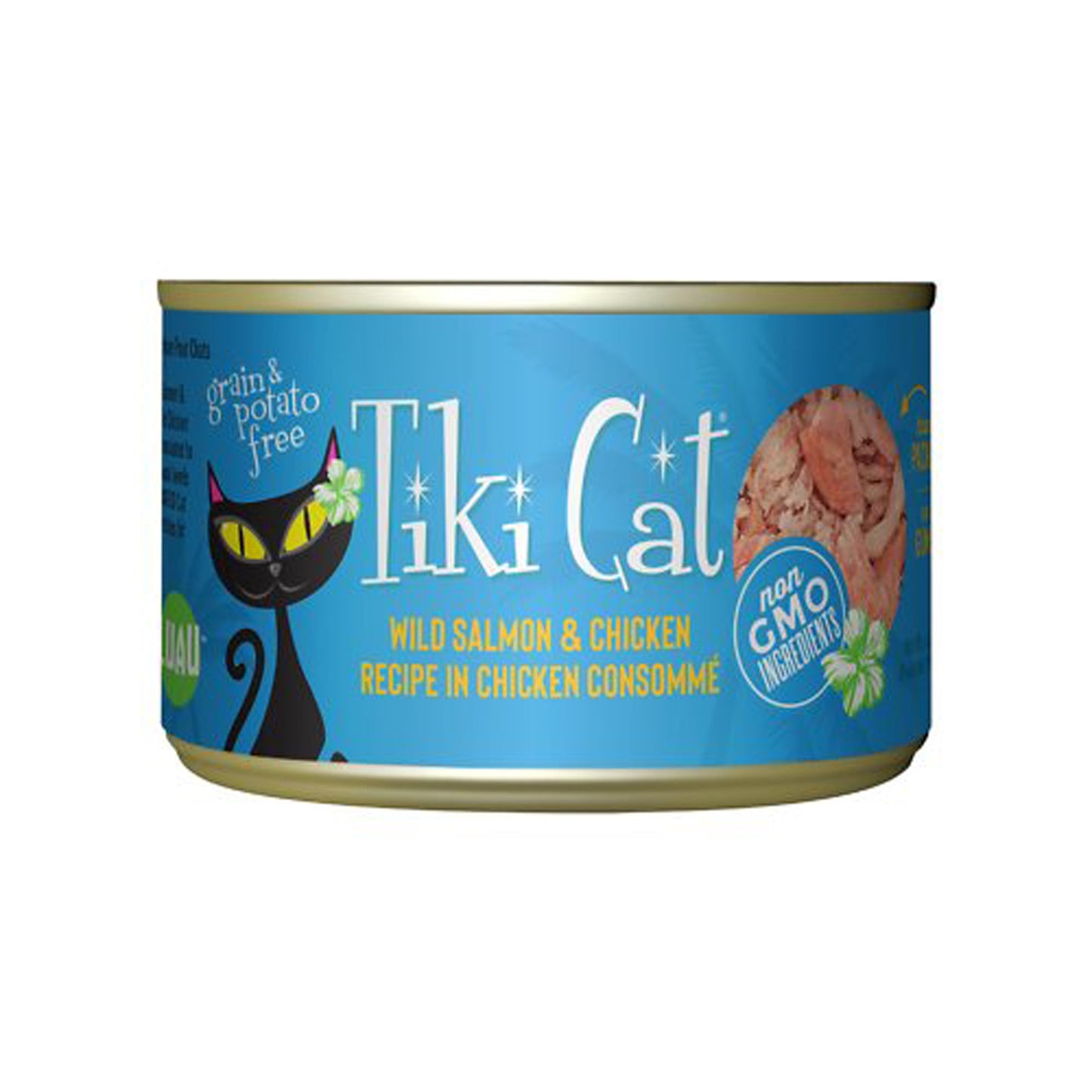 Tiki Pets Cat Napi Li Luau Salmon And Chicken 6Oz (Case Of 8)
