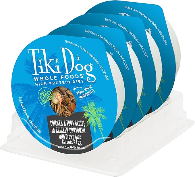 Tiki Pet Dog Luau Chicken Tuna Consomme 3oz. (Case of 4)