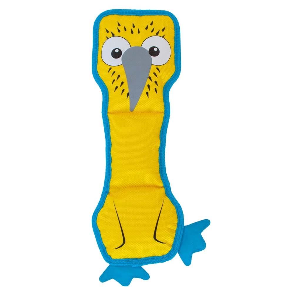 Outward Hound Invincibles Fire Dog Toy Biterz Blue Footed Boobie Bird Medium