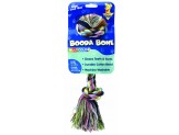 Booda 2-Knot Rope Bone Dog Toy 2 Knots Rope Bone Multi-Color Large