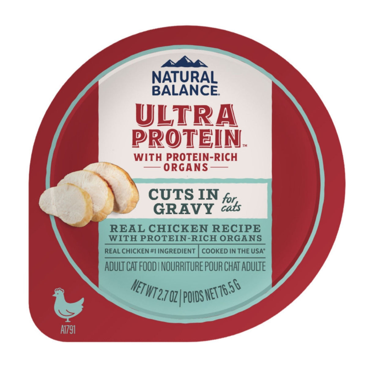 Natural Balance Pet Foods Ultra Protein Cuts in Gravy Wet Cat Food Chicken 2.7oz. (Case of 10)