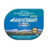 Natural Balance Pet Foods L.I.D. Tuna and Pumpkin Formula in Broth Cat Wet Food 2.75 oz 24 Pack