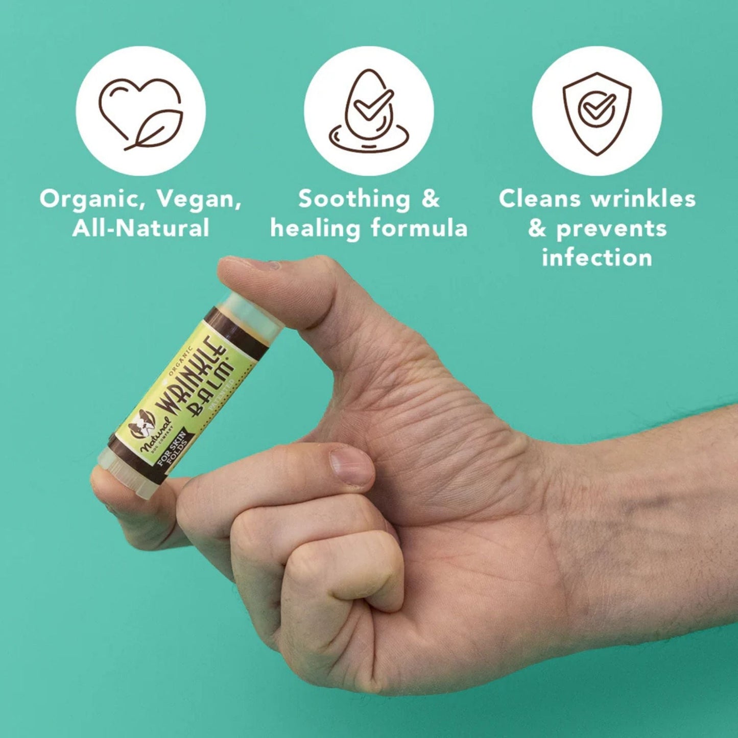 Natural Dog Company Dog Wrinkle Balm Stick 2oz.
