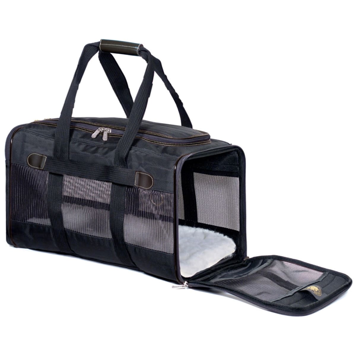 Sherpa's Pet Trading Company Original Deluxe Pet Carrier Black MD