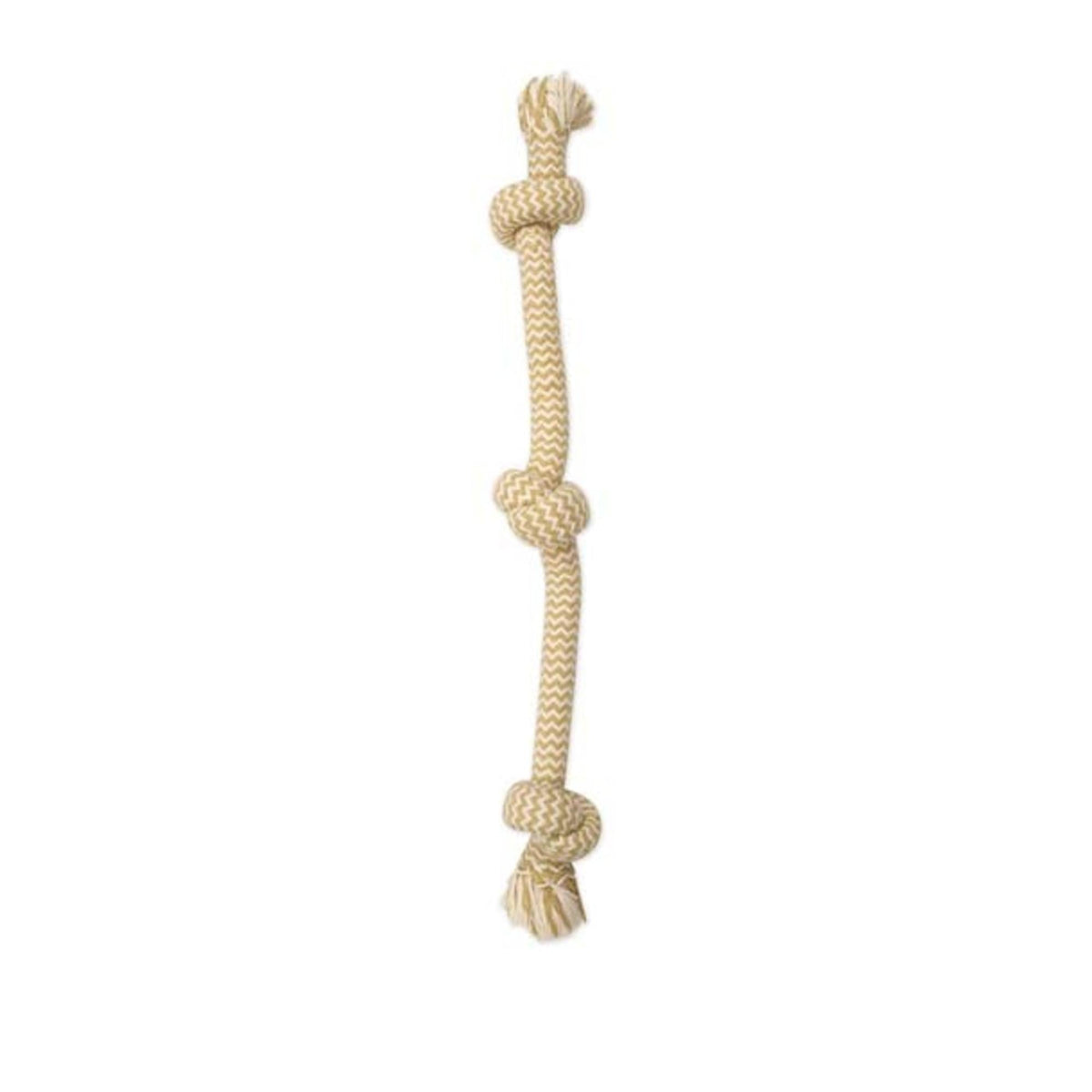 Mammoth Pet Products Flossy Chews EXTRA Peanut Butter Scented Dog Toy 3 Knot Tug, 1ea/MD, 20 in Default Title