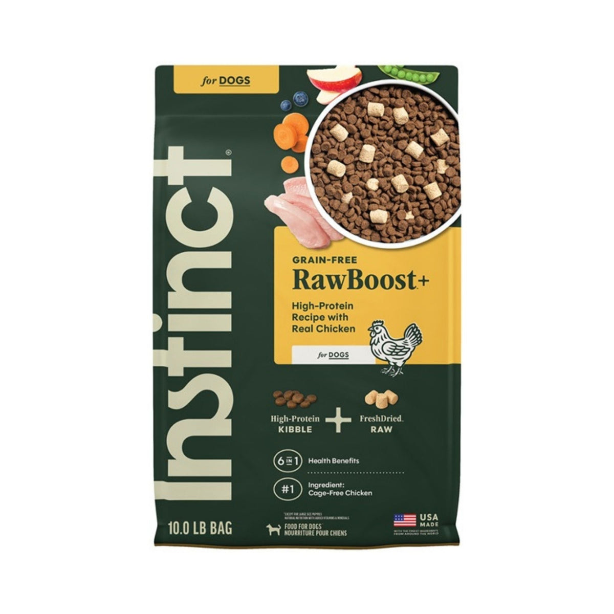 Instinct Raw Boost Chicken High Protein Grain-free 10Lb