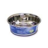 OurPets Premium Stainless Steel Dog Bowl Silver 1.25 Quarts