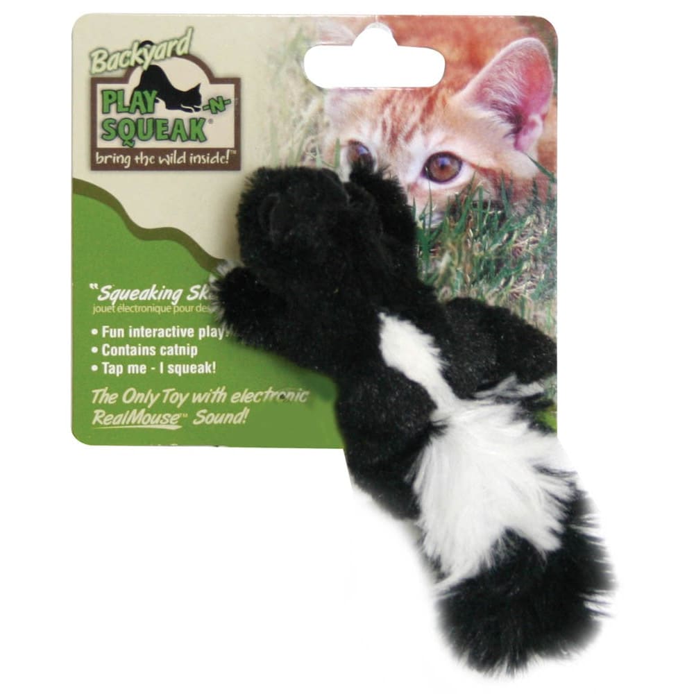 Ourpets Play-N-Squeak Backyard Skunk