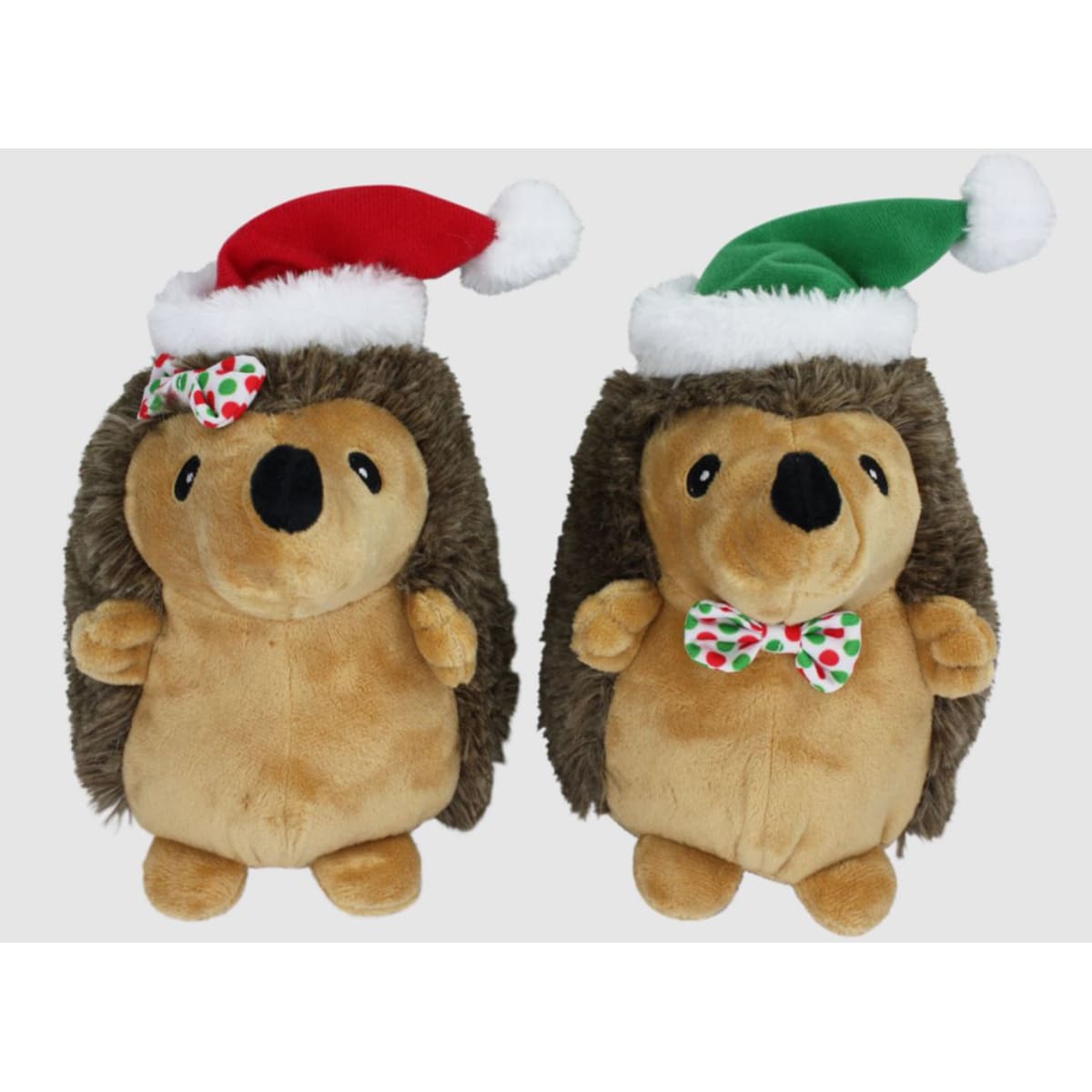 Multipet Hedgehog W- Bowtie And Santa Hat 7Inches