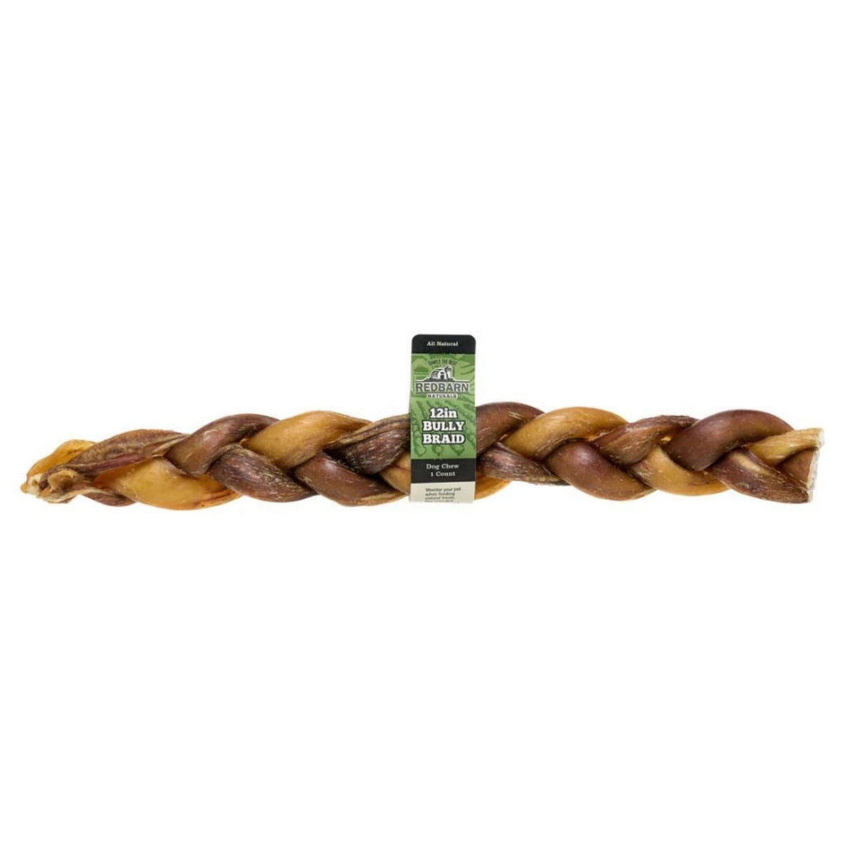 Redbarn Pet Products Braided Bully Stick Dog Treat 25ea/12 in, 25 ct