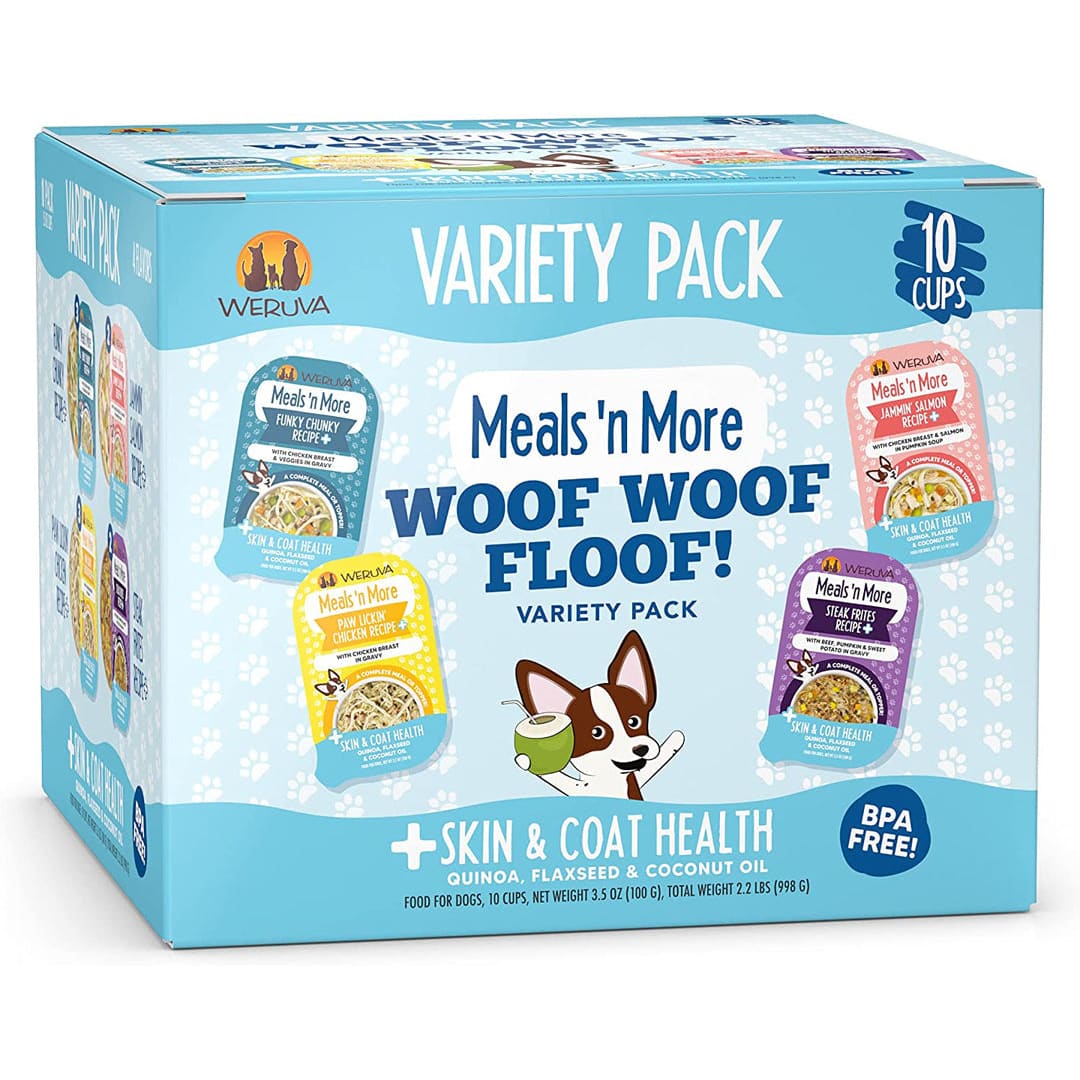 Weruva Dog Meals N More Woof Woof Floof Variety 10 Pack 3oz. (Case of 10)