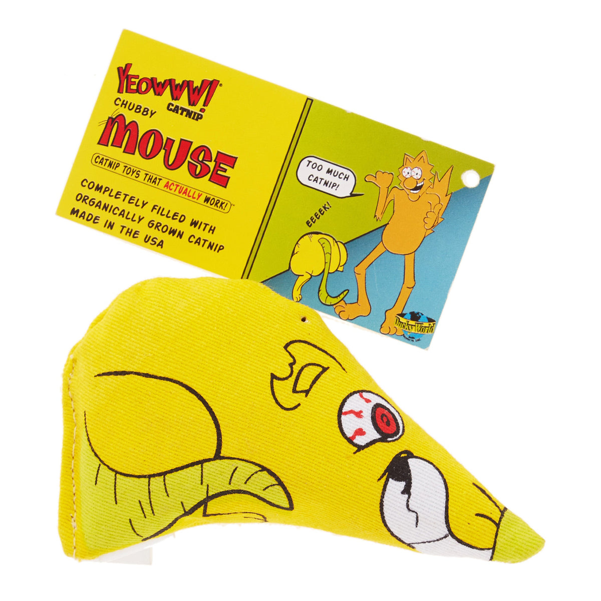 Yeowww Chubby Mouse Catnip Cat Toy