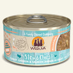 Weruva Cat Stews Clues Turkey; Chicken and Salmon Dinner in Gravy 2.8oz (Case Of 12)