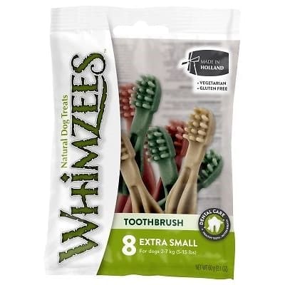 Whimzees Brusheez X-Small 20 Pack Wrapped