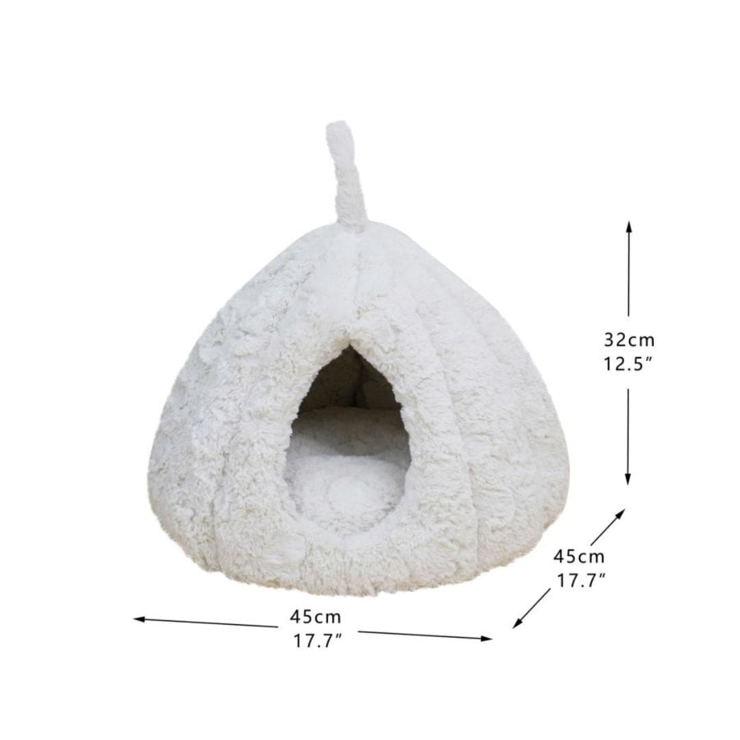 PetPals Rose Hut Pet Bed
Ivory 17.7 in