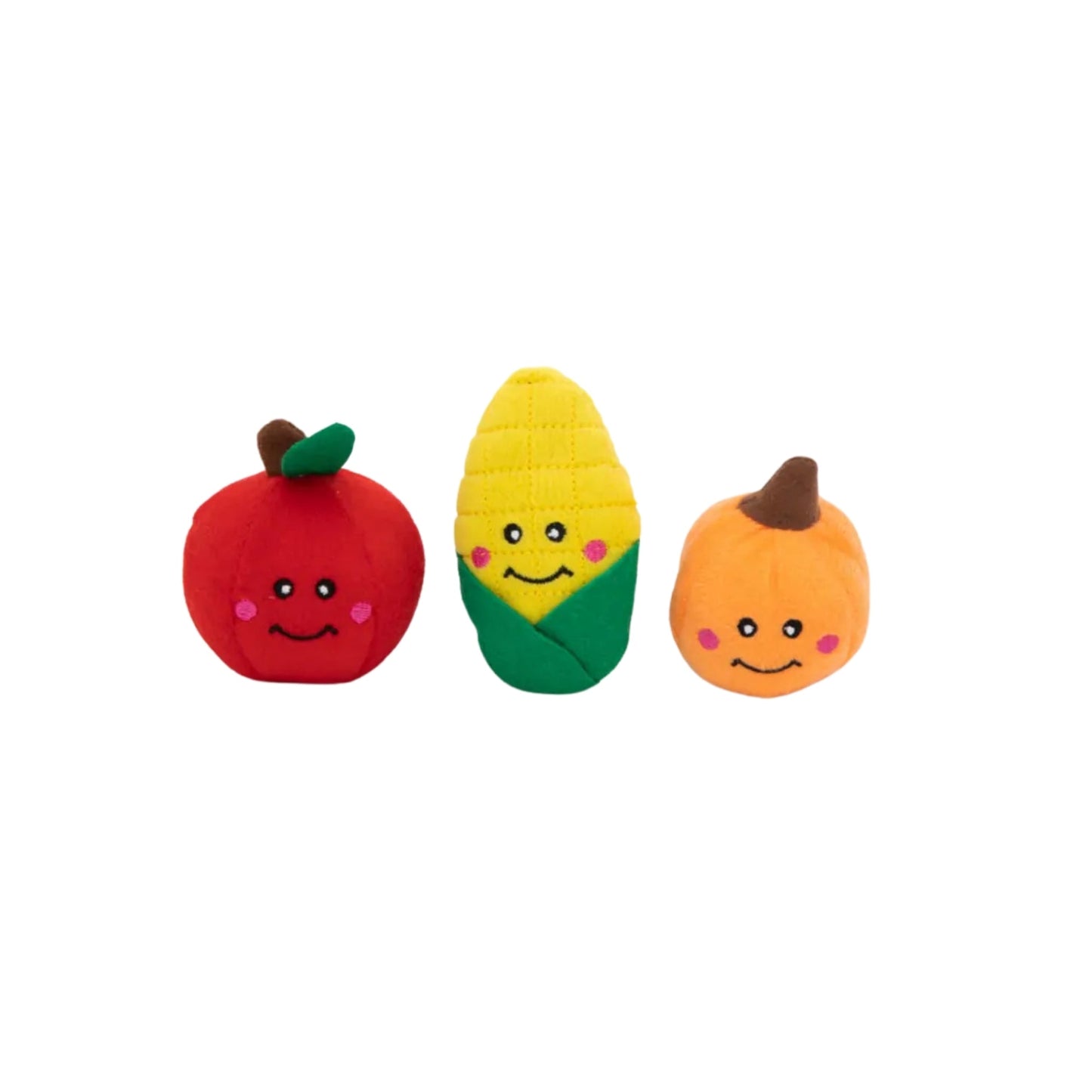 Zippypaws Fall Harvest Miniz Fall Harvest Small-3 Pk