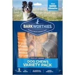 Barkworthies Variety Pack Dog Treats 1ea/MD, 5 pk