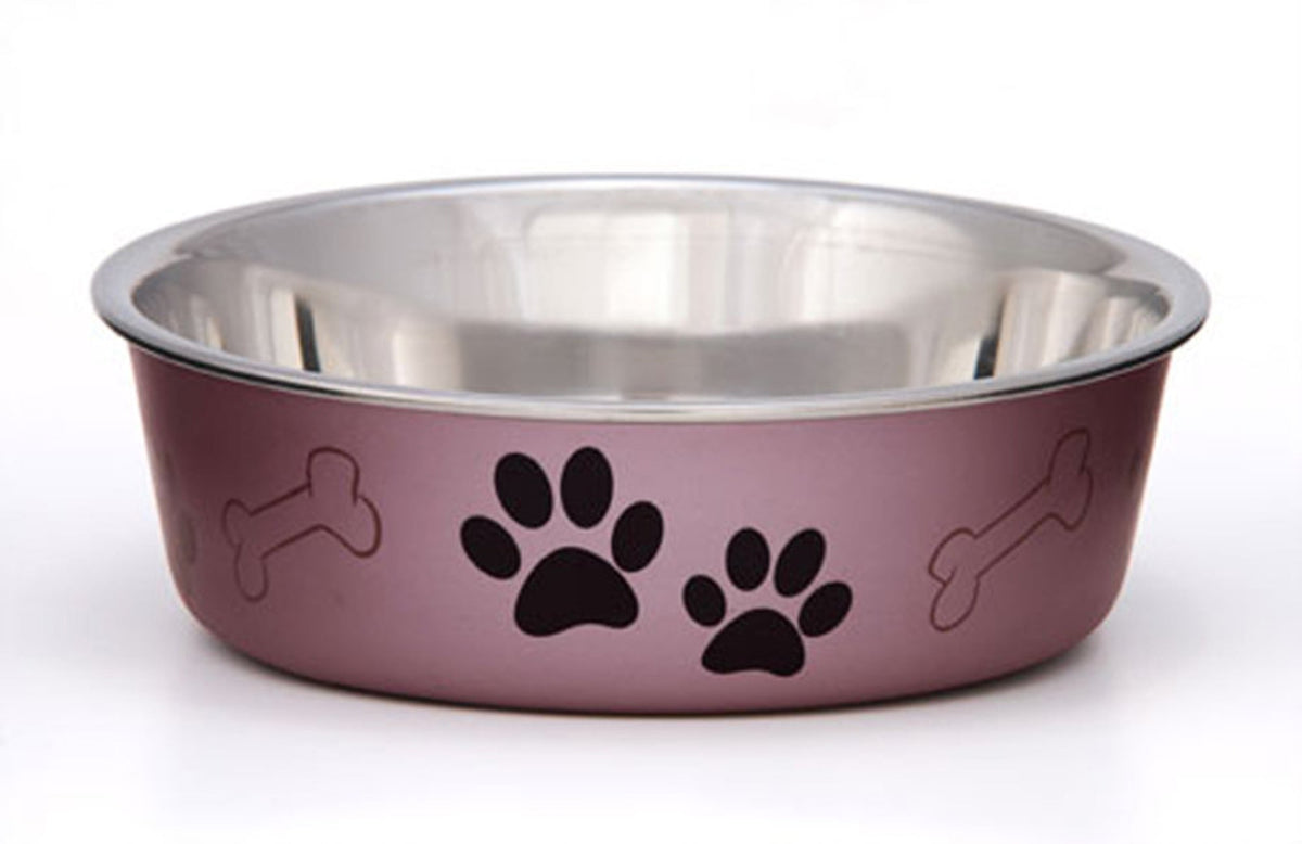 Loving Pets Metallic Dog Bowl Grape, 1ea/LG