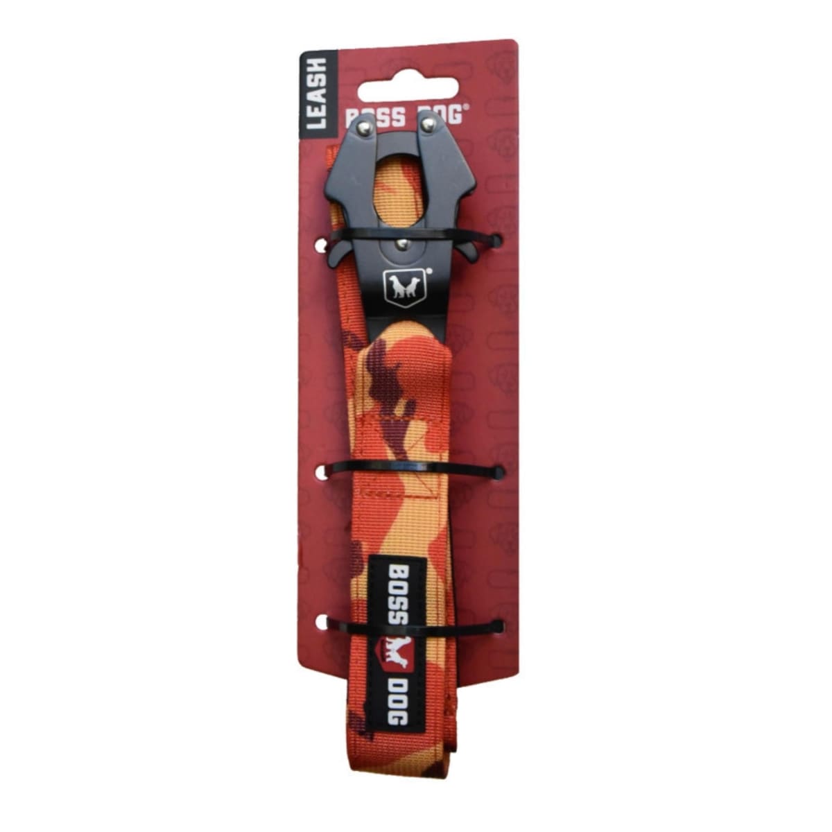 Boss Dog Tactical Dog Leash Orange Camo, 1ea/4 ft Default Title