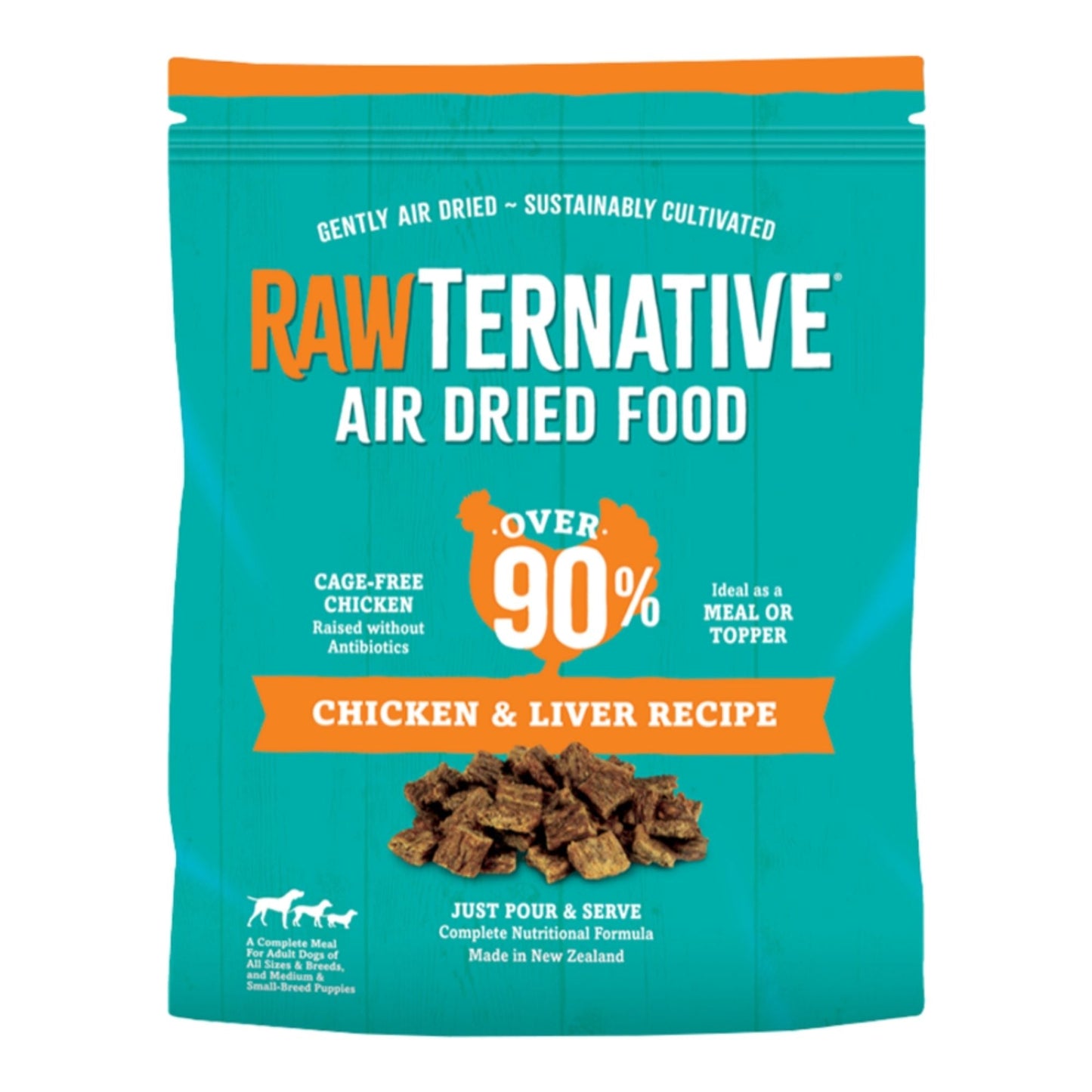 Grandma Mae's Country Naturals Dog Rawternative Chicken & Liver Recipe 5Lbs