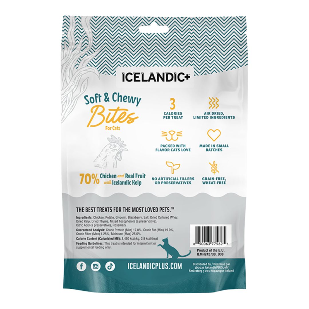 Icelandic Cat Chicken & Blackberry Soft & Chewy Bites 2.82oz.