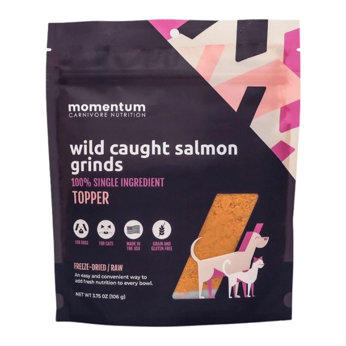 Momentum Carnivore Nutrition Dog 3.75oz. Wild Caught Salmon Single Ingredient Topper