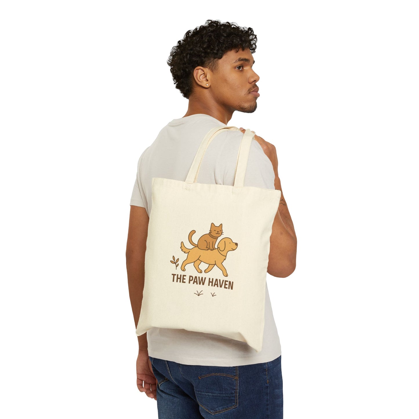 Cotton Tote Bag The Paw Haven