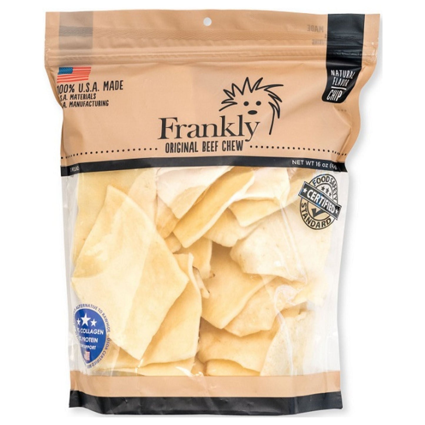 Frankly Dog Collagen Beef Chew Chips