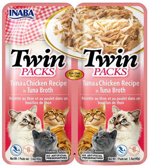 Inaba Cat Twin Pk Tuna Chkn In Tuna Broth 6Ct-2.08Oz