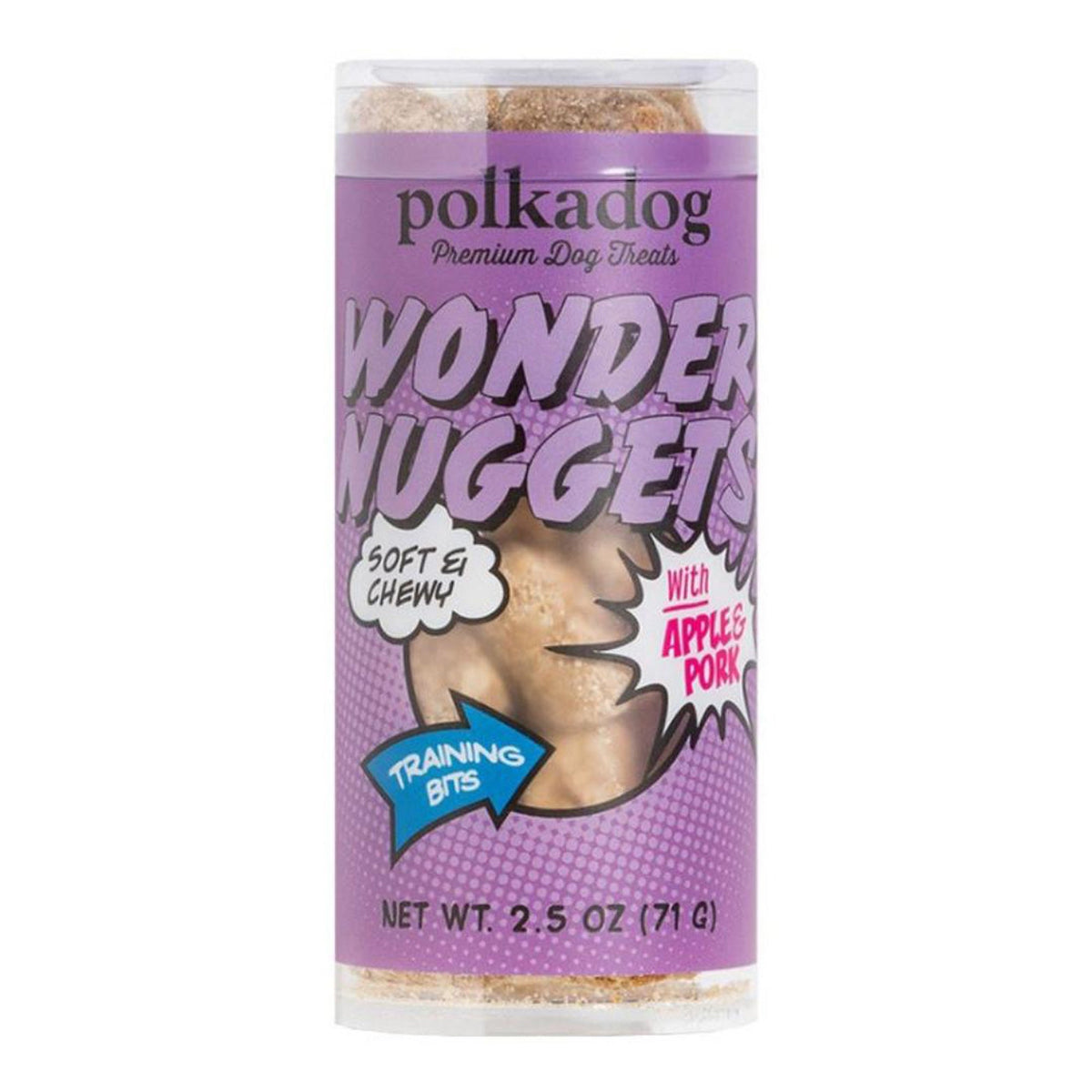 Polka Dog Wonder Nuggets Pork Apple Mini 2.5oz.