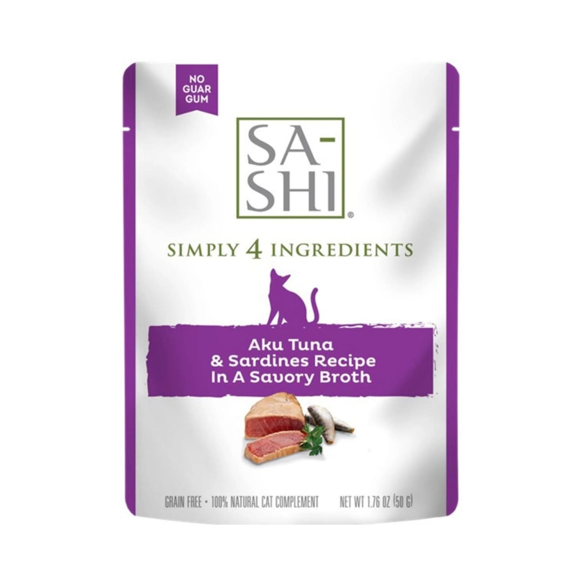 Sa-Shi Tuna Sardines 1.76oz. Simply 4 (Pouches of 8)